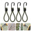 4St Donkergroene Mini Bungee Cords Tent Accessoires Elastische 3