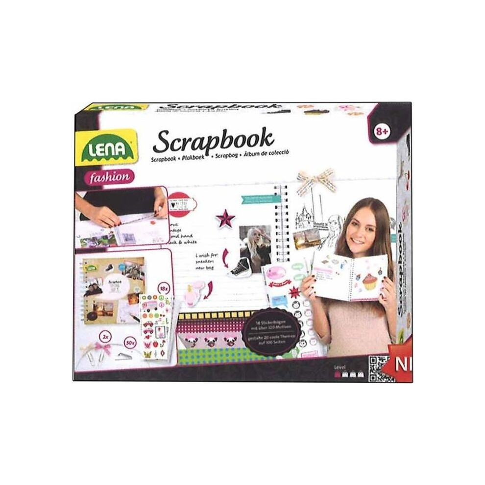 Scrapbooking Set 100 Seiten Fotobuch Lena 42332 50 Fotoecken 18 Stickerbögen - Image 3