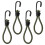 4St Donkergroene Mini Bungee Cords Tent Accessoires Elastische 4
