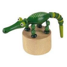 Wakouwa (juguete de madera) - Detoa - Cocodrilo - Madera - Verde