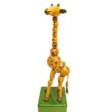 Detoa 13208 - SWITCH KVM - Johana la giraffa Giocattolo in legno articolato