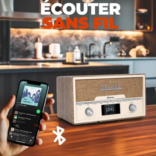 Denver CD-Player - Denver - MDA525LW - Bluetooth - DAB/FM - 20 voreingestellte Sender 2