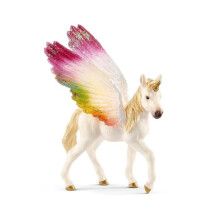 Figura de potro unicornio con alas arcoíris, Juguete educativo para niños a partir de 5 años, Schleich 70577 Bayala