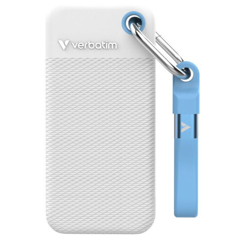 Verbatim Verbatim Pocket SSD Extern 1TB USB-C 3.2 Gen 2 Blauw/Wit