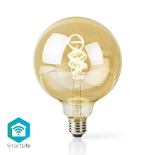 SmartLife LED vintage lampa | Wi-Fi | E27 | 360 lm | 4.9 W | Varm till cool vit | 1800 - 6500 K | Glas | Android / IOS | Globe | 1 st.