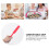 Espátula De Silicone Com Cabo Longo Para Confeitaria E Cozinha Vermelho 10