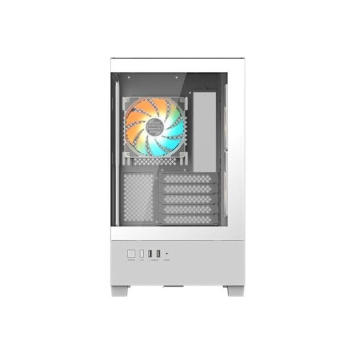 Gigabyte PC Behuizing - GIGABYTE - C201 PANORAMIC ICE - Wit - RGB - Midi Tower van gehard glas 2