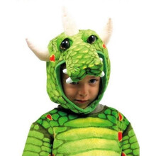Disfraz de Dragón de Peluche - Conjunto Completo de 4 Piezas - Verde - Niño de 3 Años en Adelante