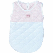 Schlafsack Petitcollin Rosa-Weiß für Puppen Vel. 36/40