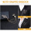 2 broches com gravata p/ homens, corrente c/ nota musical e strass 8
