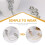 2 broches com gravata p/ homens, corrente c/ nota musical e strass 9