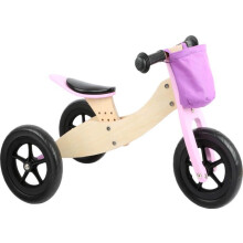 Draisienne-Driewieler 2 in 1 Maxi Roze