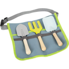 Borsa da giardinaggio in legno e metallo - SMALL FOOT - Con cinturino regolabile - A partire da 3 anni