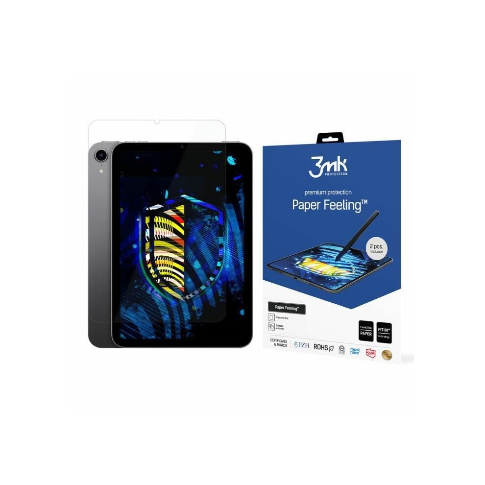 3Mk Weiß Hybridglas Apple Ipad Mini 6 Paper Feeling™ - Bild 5
