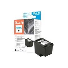 Cartouche d'encre Peach noire 15 ml pour HP Deskjet et Officejet - Haute capacité - Compatible avec HP 302XL