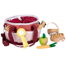 Small Foot company - Horse care kit with red bag - LEGLER