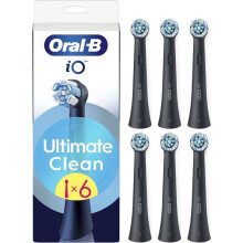 Cabezas de cepillo de dientes - ORAL-B - iO Ultimate Clean - 6 piezas - Negro - Para adultos