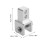 6pcs replaceable carbon steel alpenstock rod tips silver 2