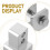 6pcs replaceable carbon steel alpenstock rod tips silver 8