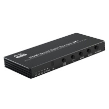 Video Mixer HDMI 4K Quad Multi-Viewer 4x1 Seamless Switcher 4K 30Hz