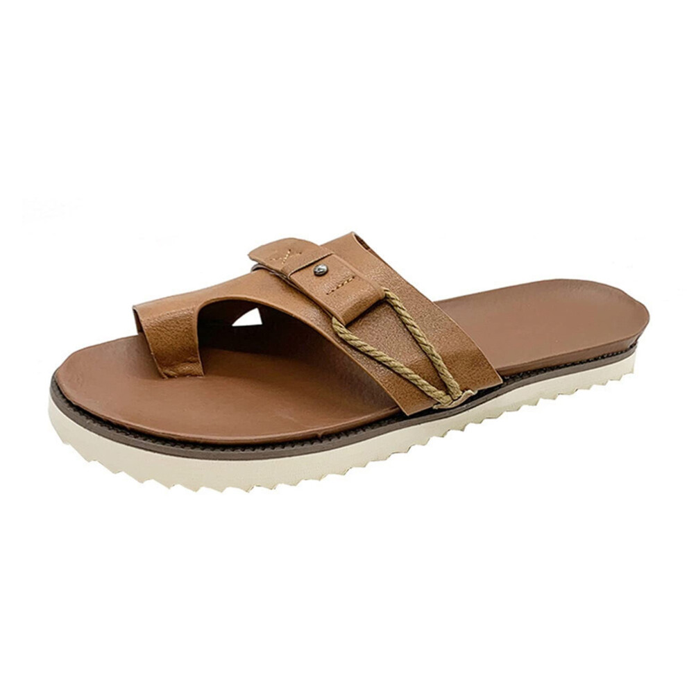 Brown Bunion Corrector Sandal, Orthopedic Bunion Corrector, Bunion Correction Sandal For Plantar Fasciitis, 6.5 Uk