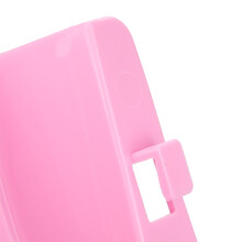 Rosa Plastik Gras Futterstelle für Kaninchen Sicher, Einfach zu Installieren, Leicht zu Reinigen