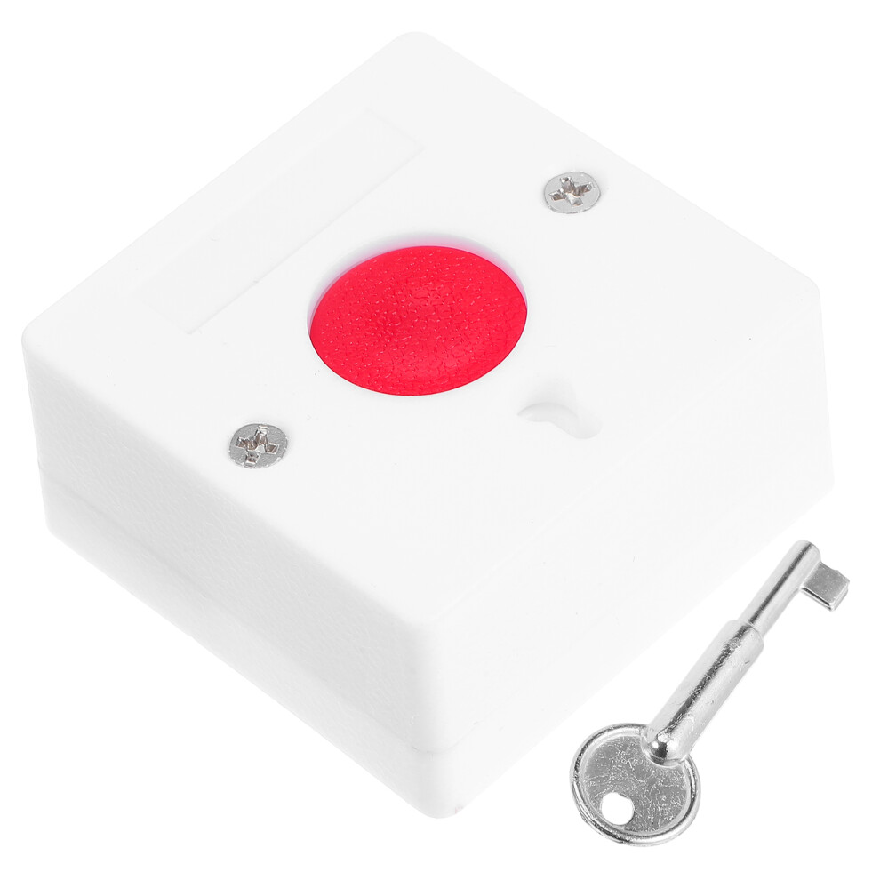 Solustre 5Pcs Wireless Emergency Call Button Panel 86 Wall Switch With Key Lock