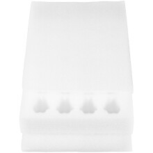 1 Set Eierdozen Voor Kippeneieren, Schuim, Wit