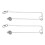 2PCS Haustier Huhn Edelstahl Obst Gemüse Mais 1