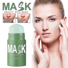 OUHOE Green Tea Mask Stick Acne Blackheads Facial Deep Cleansing Tightening Pores Smear