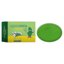 Ouhoe Cucumber Cleaning Soap Cleaning Face Washing Bath Care Skin Refreshing Multi-Purpose Soap