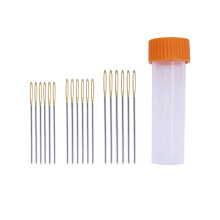 90 pcs large hole blunt steel yarn needles, 3 sizes, with plastic case