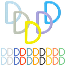 32 pezzi accessori plastica con anello D e pulsanti multiuso colori misti