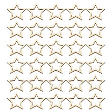 100Pz Decorazioni Stelle in Legno Grezzo Beige Accessori Per Fai Da Te