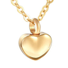 Heart Shaped Memorial Urns Necklace For Cremation Ashes, Stainless Steel Pendant, Human And Pet Urn Jewelry