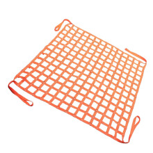 Flat Nylon Sling Hoisting Net Heavy Duty Cargo Net Tear Resistant Nylon Straps Construction Rigging Customizable Size