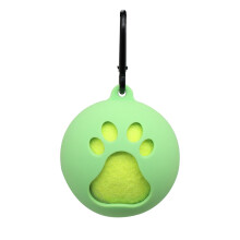 Light Weight Tennis Holder With Dog Leash Attachments, Pet Covers Holder, Portable Tennis Clip, Green