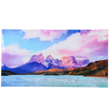 PVC Bunte Himmel Aquarium Hintergrund Poster Fisch