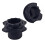 estojo silicone antiderrapante para microfone 2 un com anel preto 4