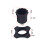 estojo silicone antiderrapante para microfone 2 un com anel preto 3
