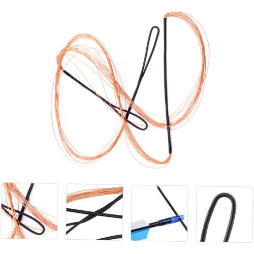 Practical Bowstring 12-Strand Nylon String For Hunting Bow, Lightweight Bow String Tool, Recurve And Longbow Compatible 2