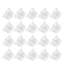 100 szt. plastikowych pojemników 140 ml z pokrywkami, przezroczyste