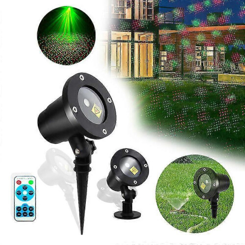(EU Plug) Outdoor Waterproof Laser Light Starry Sky Remote Control Christmas Light