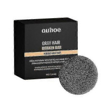 Gray Hair Blackening Soap Bar, 55g   Ouhoe Soap for Reducing Gray Hair 3876809321939