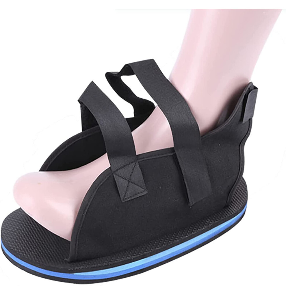 Post-Op Shoe Universal For Left/Right Feet, Medical/Surgical Cast Boot With Adjustable Straps, Fracture Recovery, Size L