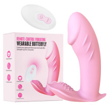 Vibrator Wearable Panty G-Spot Clit Vibrator Remote Control Invisible Panties Pink China Made For Women