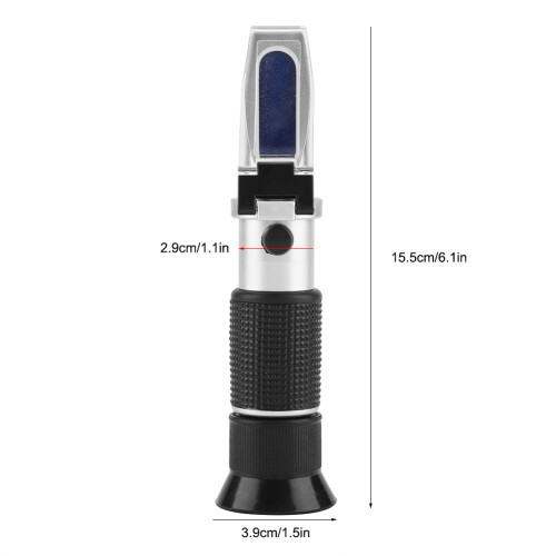 Genauer Wein-Refraktometer 0-25% Vol 0-40% Brix 0-22 Baume mit Soft Grip 2