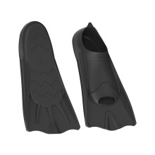 Swim Fins Unisex Silicone Adjustable Lightweight Training Fins 27-44 LY23 Black