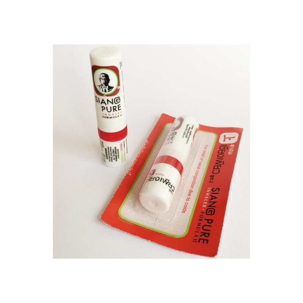 Siang Pure 5 Stück Nasalinhalator Pfefferminz Eukalyptus Verstopfte Nase Rhinitis Gegen Asthma Erfrischend Thailand