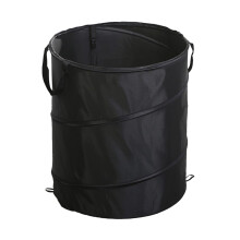 Robust Outdoor Camping Bin Foldable Compost Bin Portable Waste Bin For Garden Hiking Picnic Survival Training Black